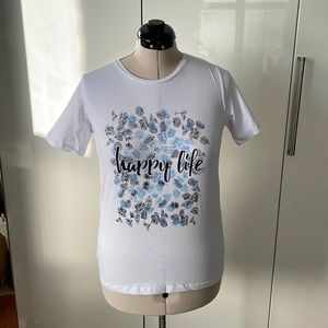 ESMARA T-Shirt with Short Sleeves in White Size Medium/8/10 NWOT 2/20$